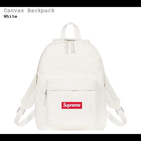 NEW! SUPREME CANVAS BACKPACK🔥-White - Picture 12 of 16